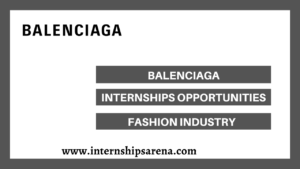 Balenciaga Internship
