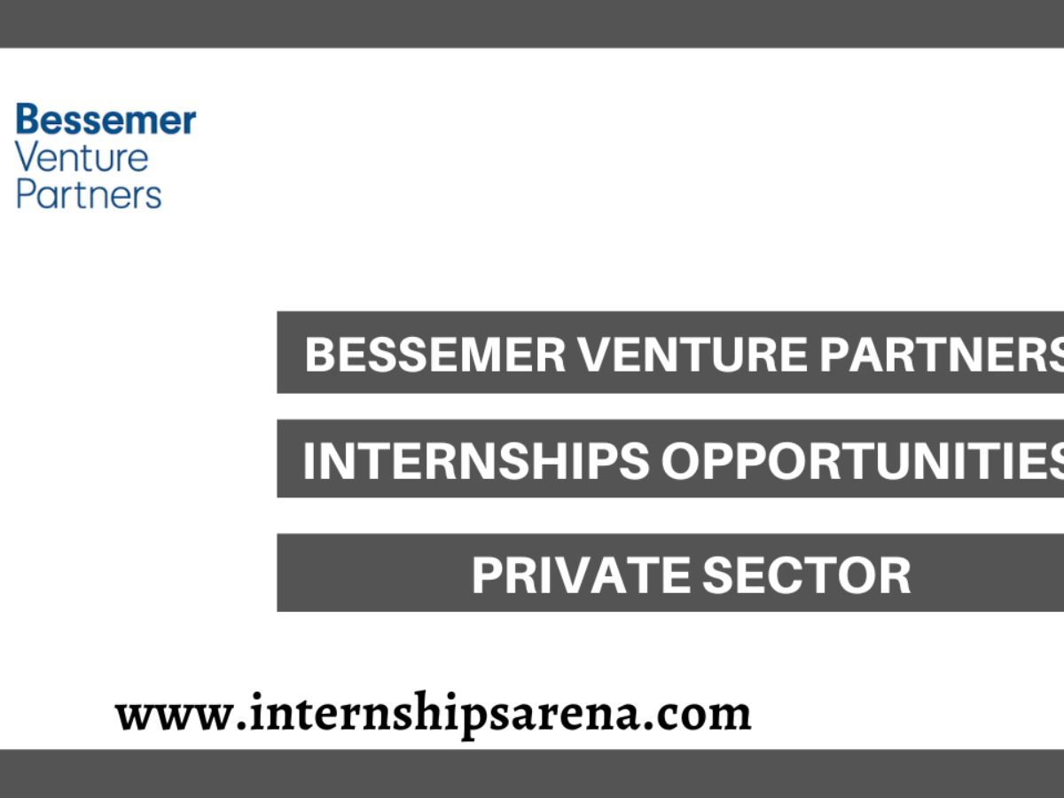 Bessemer Venture Partners Internship In 2026 - Internships Arena