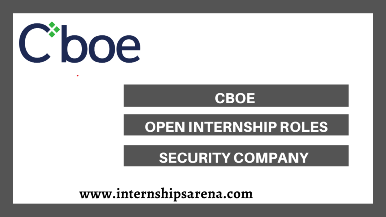CBOE Internships In 2026 Growing Possibilities - Internships Arena