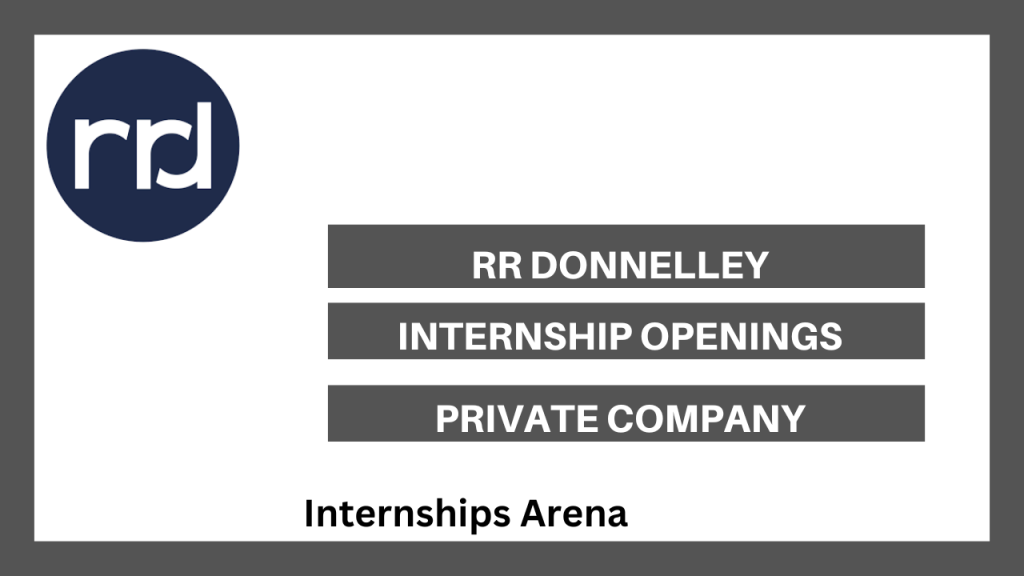 RR Donnelley Internships 2026 New Career Paths - Internships Arena