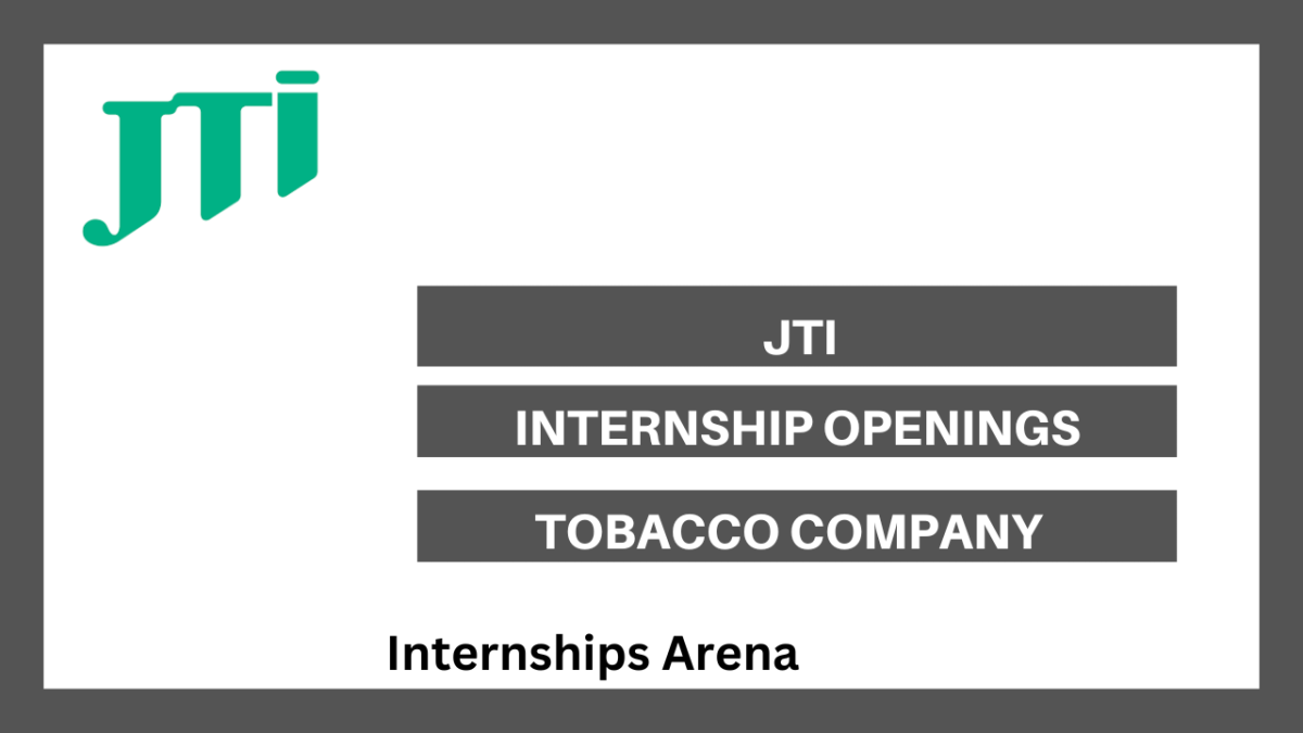 jti tobacco company JTI Internship 2026 Japan Tobacco International