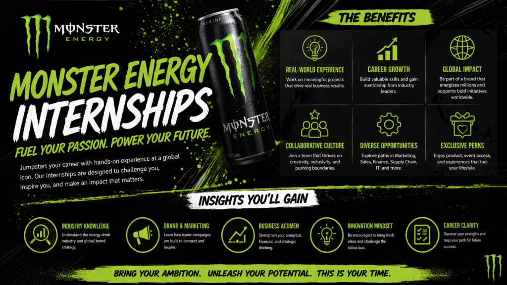 Monster Energy Internships